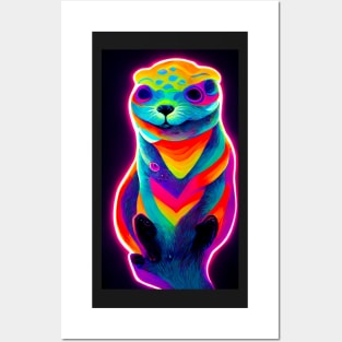 Psychedelic Sea Otter II Posters and Art